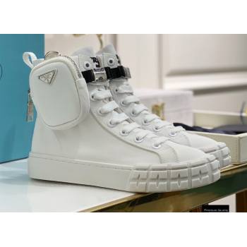 Replica Prada Wheel Re Nylon Gabardine High top Sneakers White with Removable Nylon Pouch Top Quality xintian 20121633 [77833 eb] 13500 : Purse Valley,Designer Replica Handbags,Premium Replica