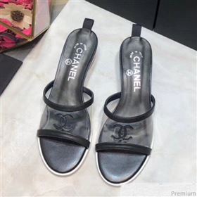 Replica Chanel PVC Heel Mule Sandals G34871 Black 2019 DLY 9041020 [fab 54598 190417] 9600 : Purse Valley,Designer Replica Handbags,Premium Replica Handbags at PurseValley