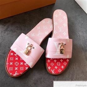 Replica Louis Vuitton Lock It Flat Slide Sandals 1A580R PinkRed 2019 EM 9041331 [fab 54877 190417] 8900 : Purse Valley,Designer Replica Handbags,Premium Replica Handbags at PurseValley