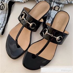 Replica Gucci Horsebit Patent Leather Flat Thong Sandal Black 2019 SS 9062145 [fab 58526 190623] 11700 : Purse Valley,Designer Replica Handbags,Premium Replica Handbags at PurseValley