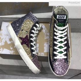 Replica Golden Goose GGDB Calfskin Star High Top Francy Sneaker With Glitter GoldPink 2020 13 20041634 [fab 69882 200418] 12300 : Purse Valley,Designer Replica Handbags,Premium Replica Handbag