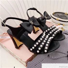 Replica Chanel Leather Bow Pearls Heel Sandals Black 2019 ALZ 9040836 [fab 54454 190417] 17700 : Purse Valley,Designer Replica Handbags,Premium Replica Handbags at PurseValley