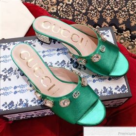 Replica Gucci Low heel Stone Slide Sandals Green 2019 KL 9040449 [fab 54404 190417] 12500 : Purse Valley,Designer Replica Handbags,Premium Replica Handbags at PurseValley