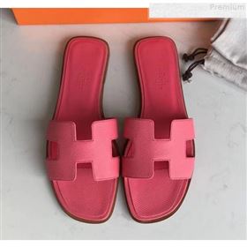 Replica Hermes Epsom Leather Oran H Flat Slipper Sandals Rosy MD 9080609 [fab 60821 190813] 14000 : Purse Valley,Designer Replica Handbags,Premium Replica Handbags at PurseValley
