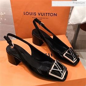 Replica Louis Vuitton Madeleine Patent Leather Square LV Slingback Pumps Black 2020 KL 0011407 [fab 67671 200216] 13300 : Purse Valley,Designer Replica Handbags,Premium Replica Handbags at Pur