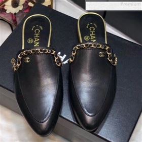 Replica Chanel Smooth Calfskin Chain Trim Flat Mules Black 2019 AQ 9072958 [fab 60622 190813] 10700 : Purse Valley,Designer Replica Handbags,Premium Replica Handbags at PurseValley