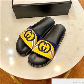 Replica Gucci Flat Rainbow GG Rubber Slide Sandal BlackYellow 2019 For Women and Men SIYA 9031943 [fab 53702 190417] 6000 : Purse Valley,Designer Replica Handbags,Premium Replica Handbags at P
