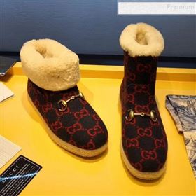 Replica Gucci GG Wool Flat Short Boot 599017 RedBlue 2019 For Women and Men MD 9101529 [fab 63876 191025] 12300 : Purse Valley,Designer Replica Handbags,Premium Replica Handbags at PurseValley