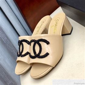 Replica Chanel Mid heel Mules Sandals G34681 Nude 2019 HZJ 9040818 [fab 54436 190417] 10700 : Purse Valley,Designer Replica Handbags,Premium Replica Handbags at PurseValley
